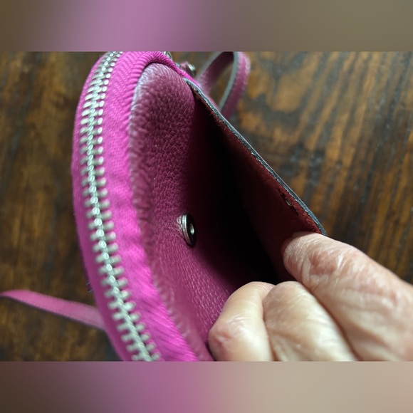 ITALY BORSE IN PELLA Genuine Leather Burgundy Purple  Cute Small Bag/Crossbody, - Picture 8 of 15